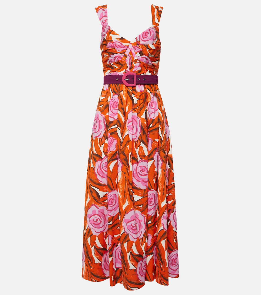 Abito midi Artie in misto cotone | Diane von Furstenberg