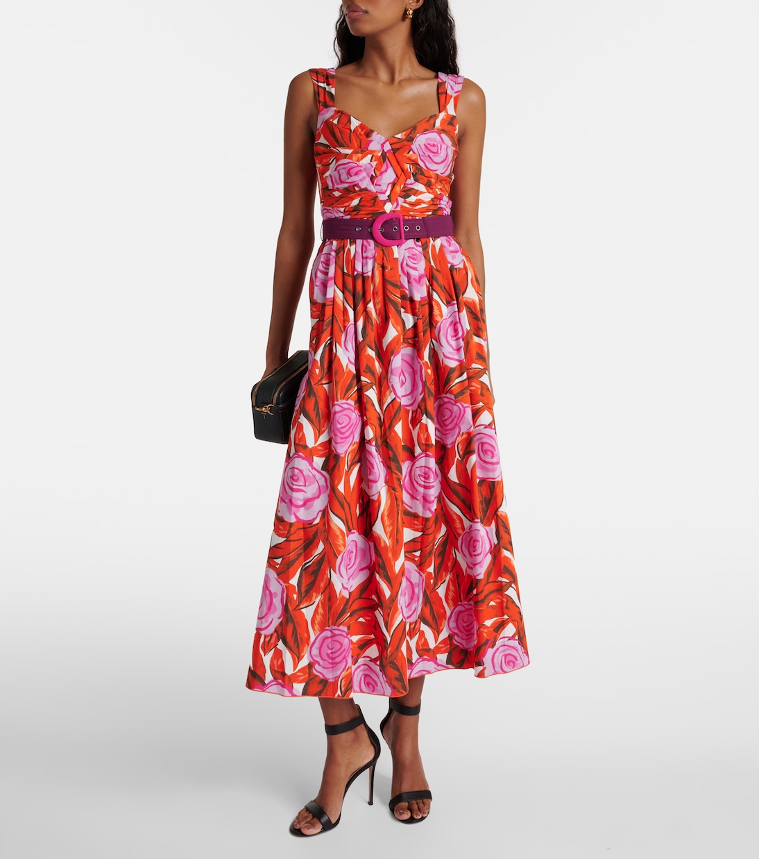 Abito midi Artie in misto cotone | Diane von Furstenberg