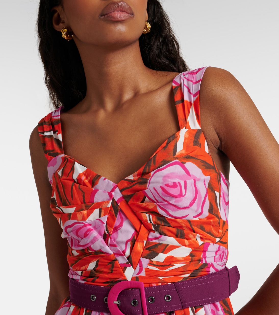 Abito midi Artie in misto cotone | Diane von Furstenberg