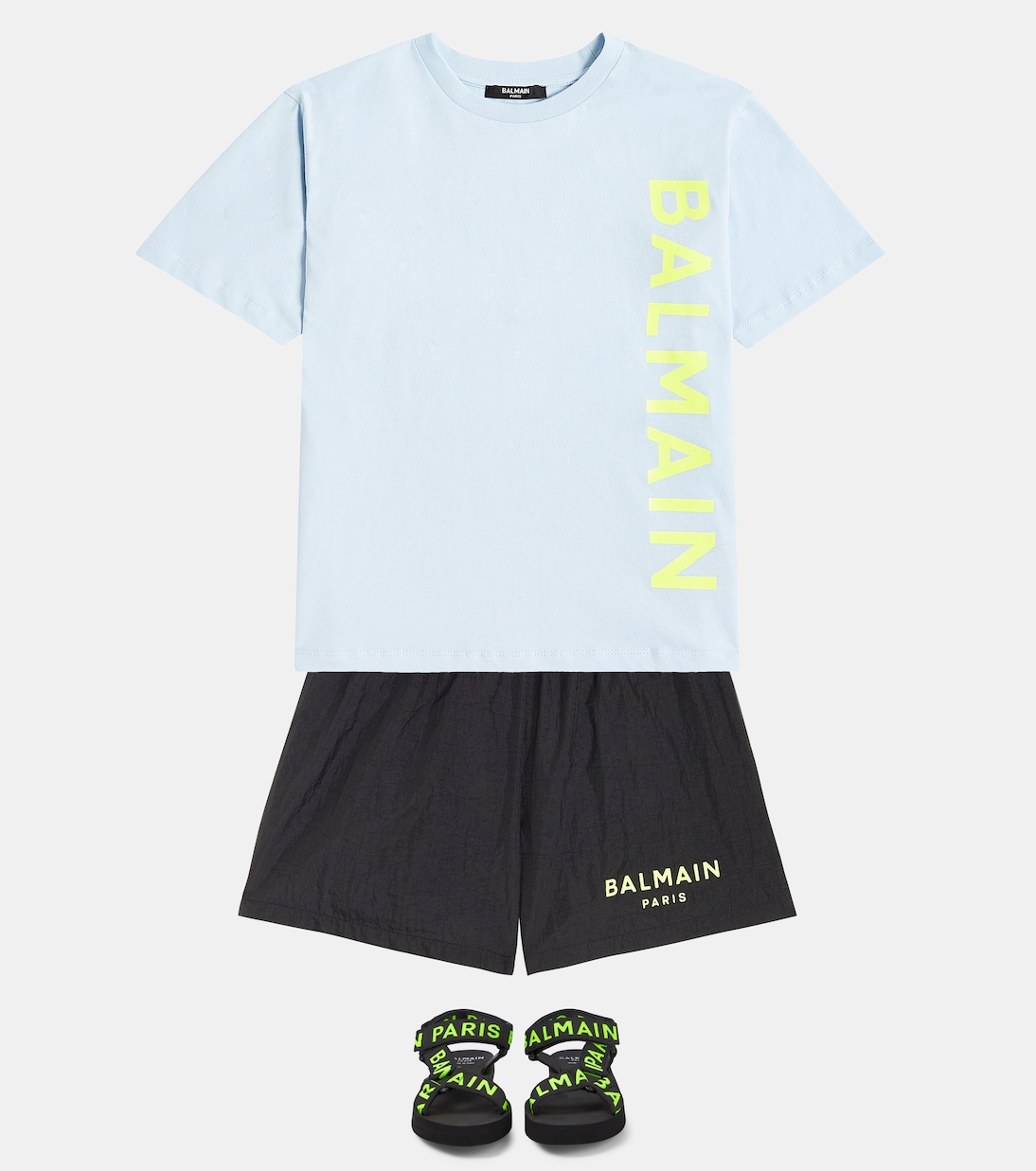 Camiseta de jersey de algodón con logo | Balmain Kids