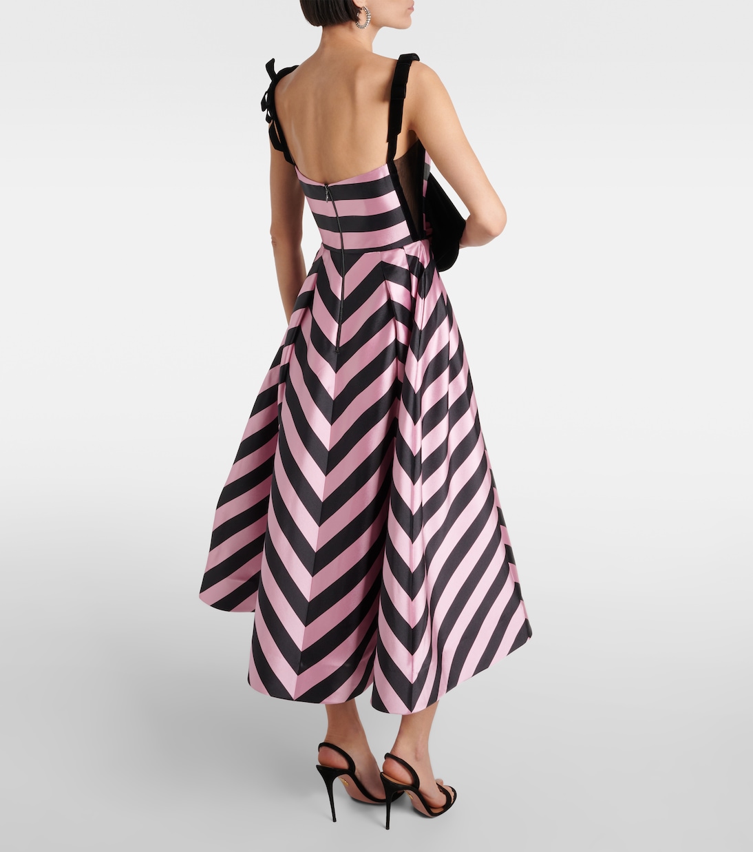 Abito midi Jocelyn a righe | Rebecca Vallance