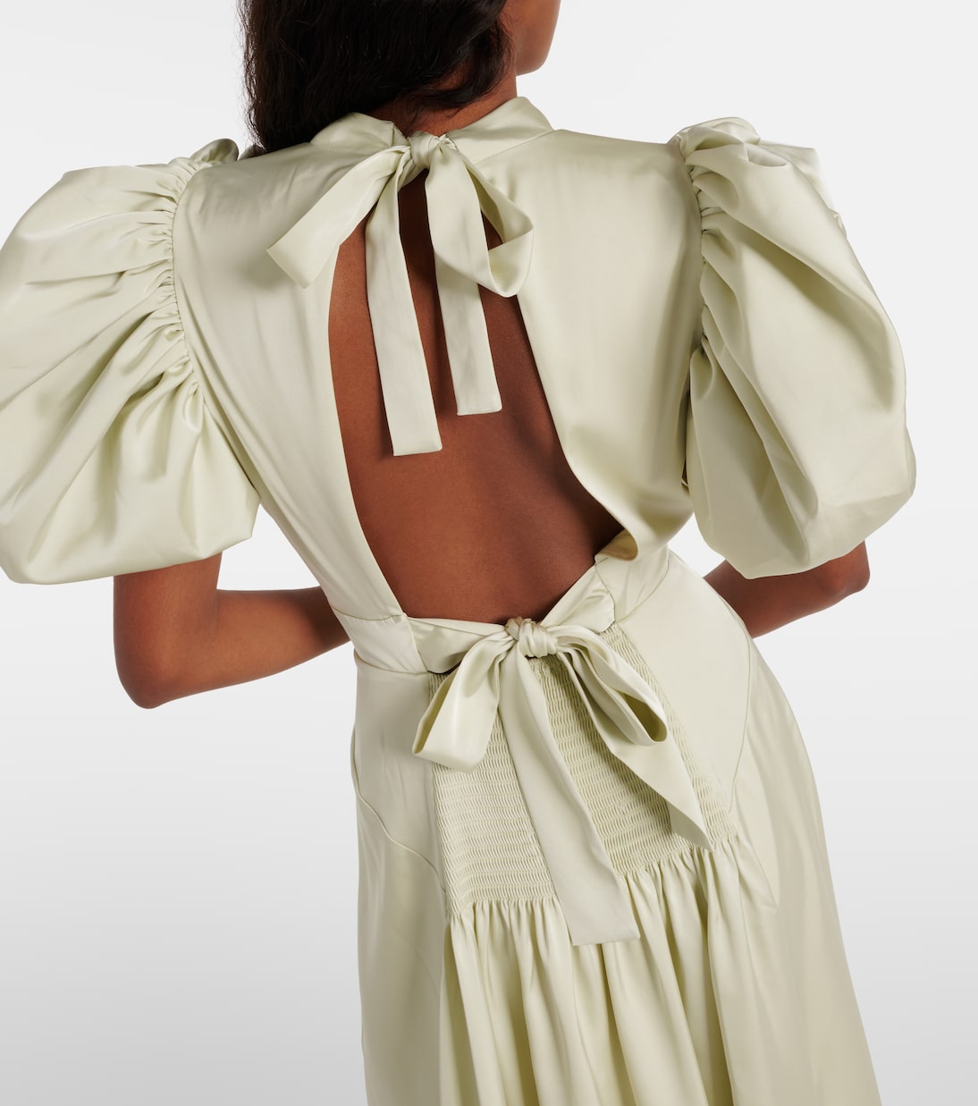 Vestido midi de satén | Rotate