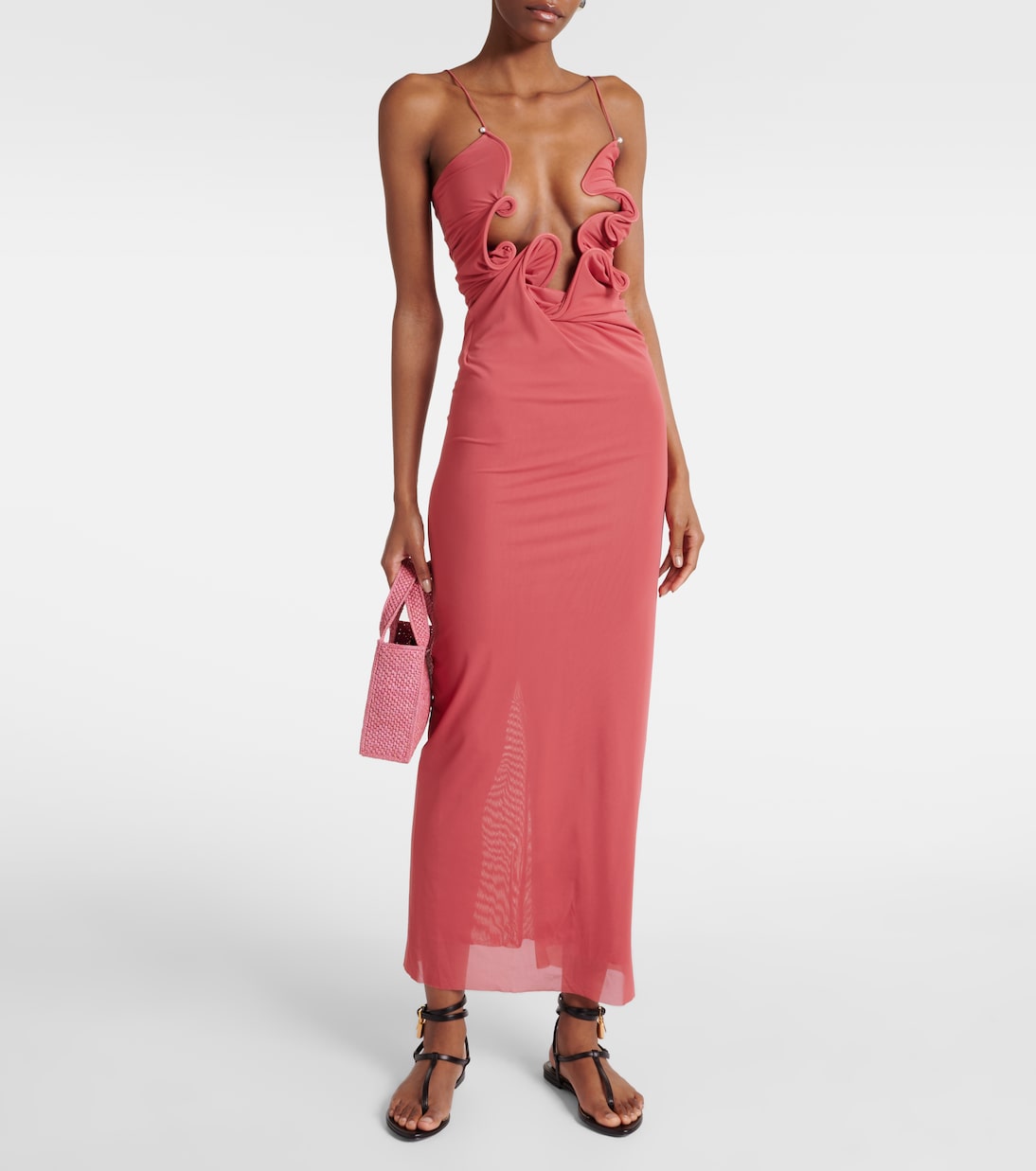 Molded Venus cutout mesh maxi dress | Christopher Esber
