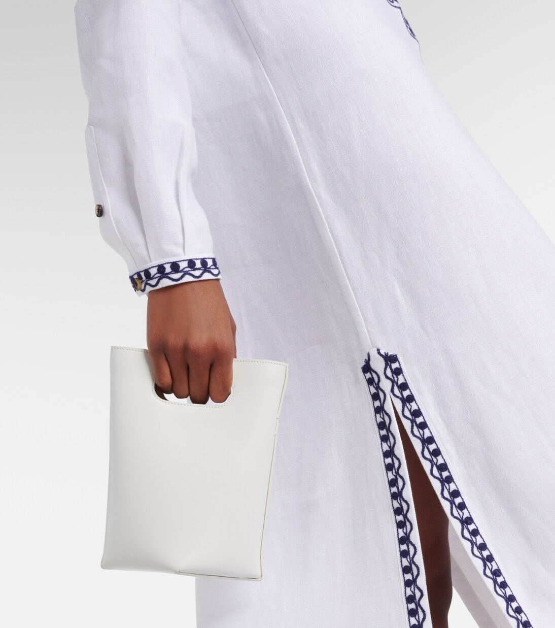 Bestickter Kaftan Faye aus Leinen | Loro Piana