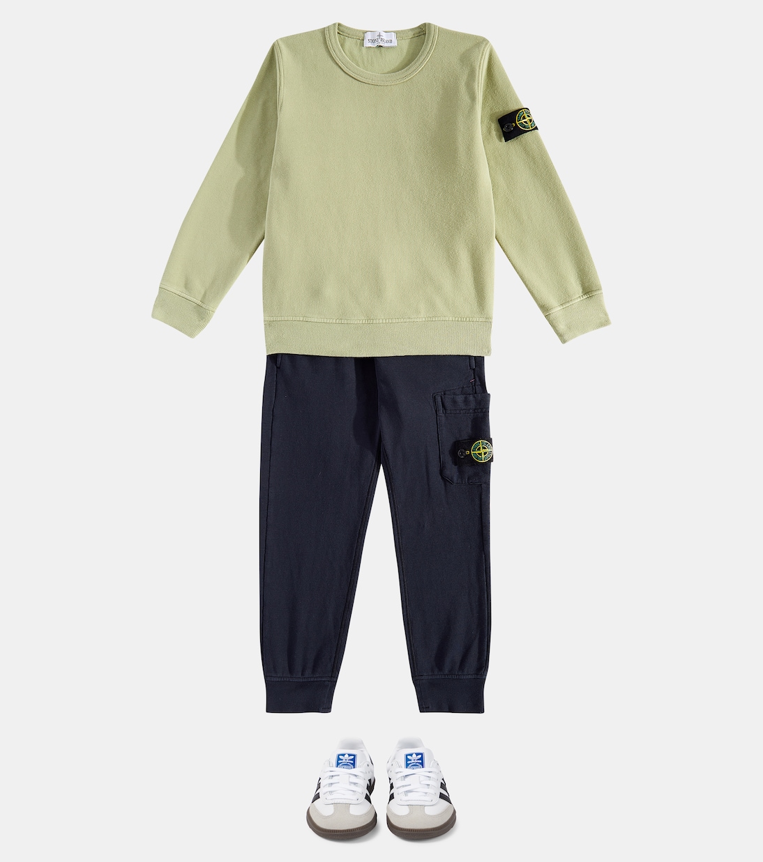 Felpa Compass in jersey di cotone | Stone Island Junior