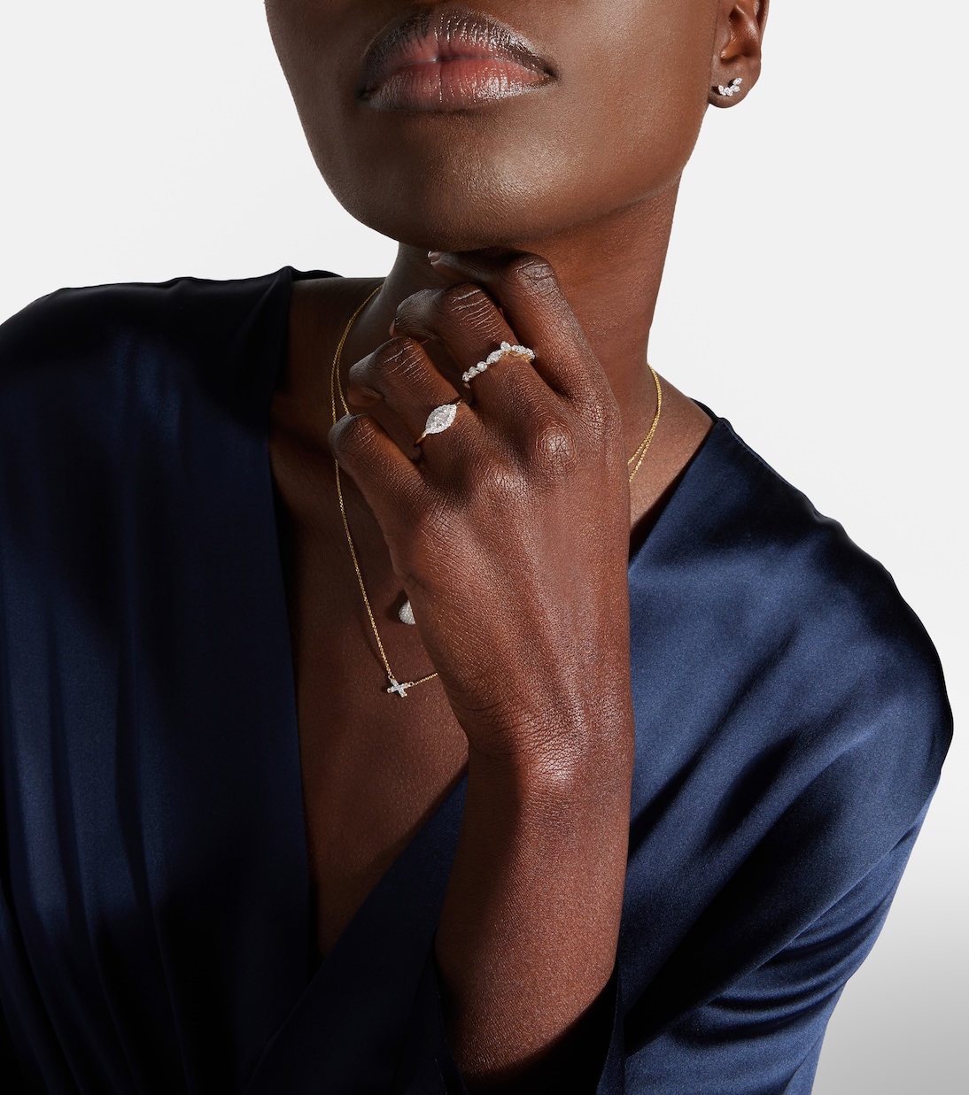 Bague Muse Tiara en or 10 ct et diamants | Stone and Strand