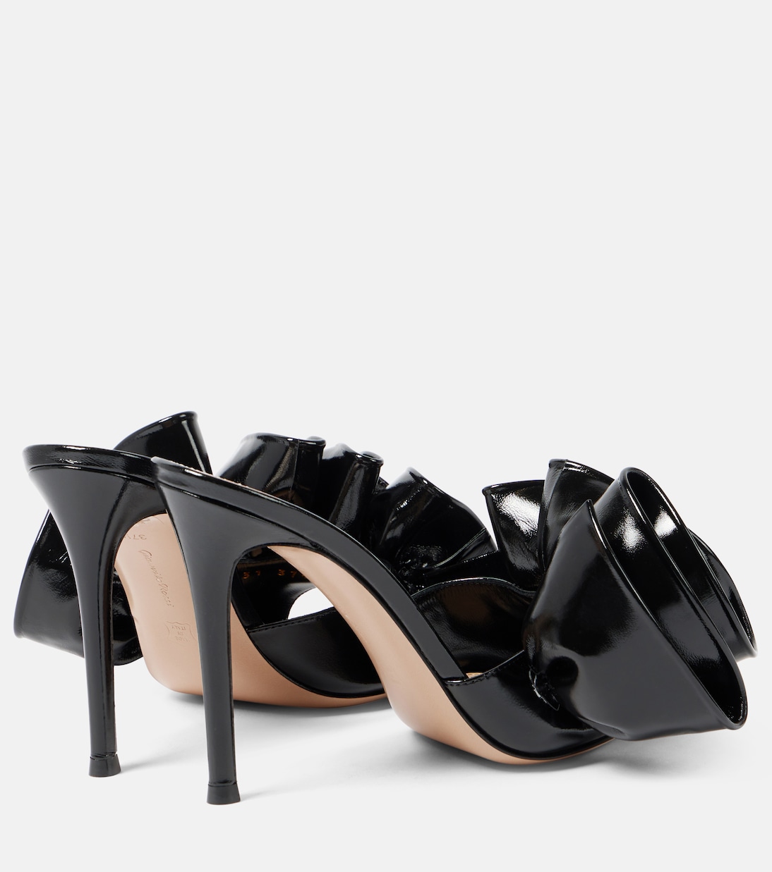 Mules Gabrielle 105 en cuir verni | Gianvito Rossi