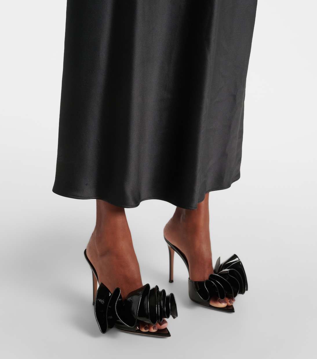 Mules Gabrielle 105 en cuir verni | Gianvito Rossi