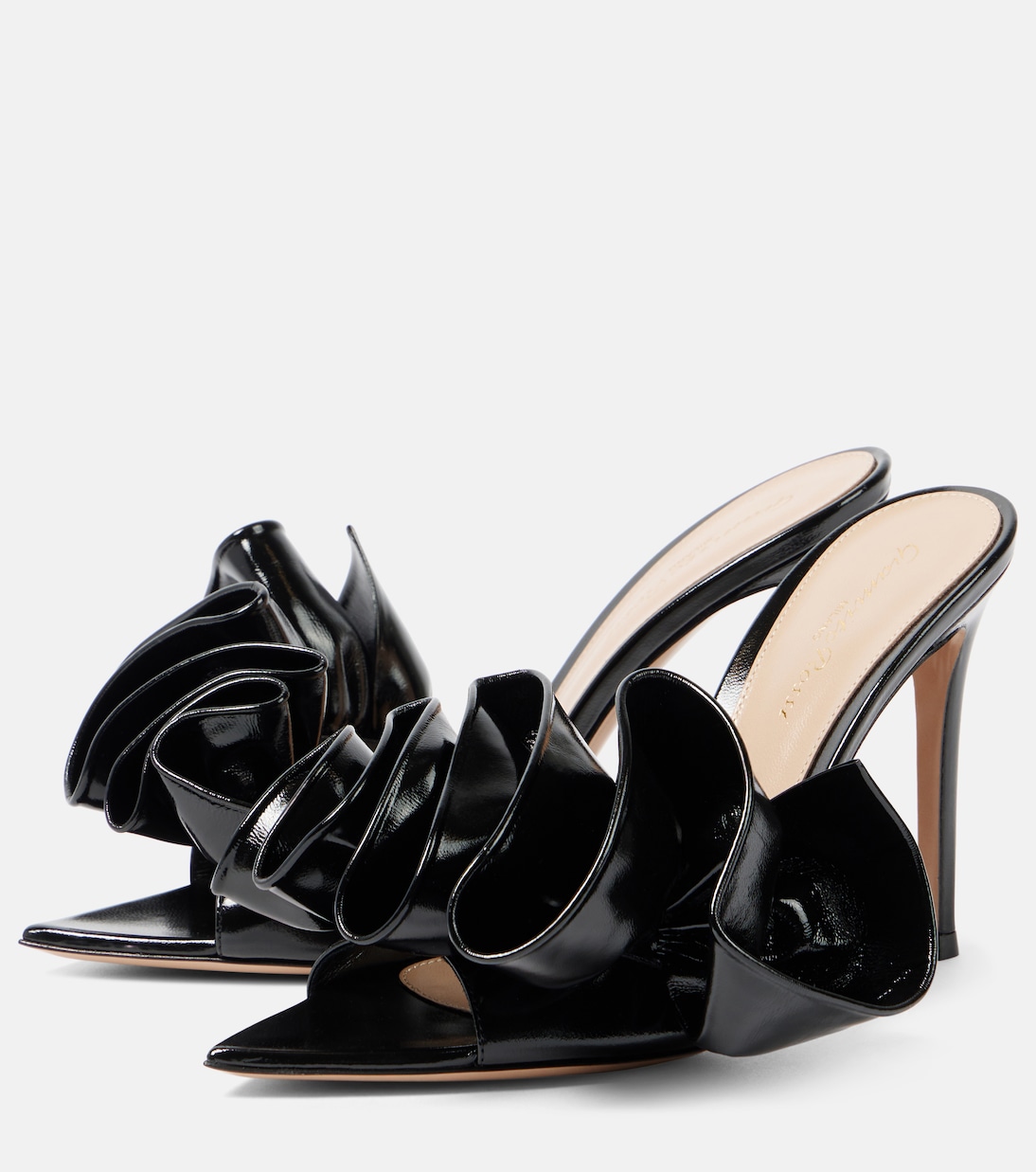 Mules Gabrielle 105 en cuir verni | Gianvito Rossi