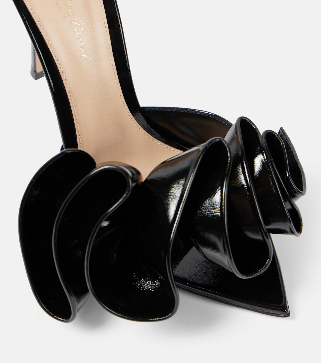 Mules Gabrielle 105 en cuir verni | Gianvito Rossi