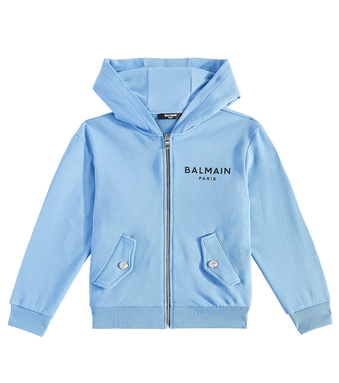 Sudadera con capucha de algodón con logo | Balmain Kids