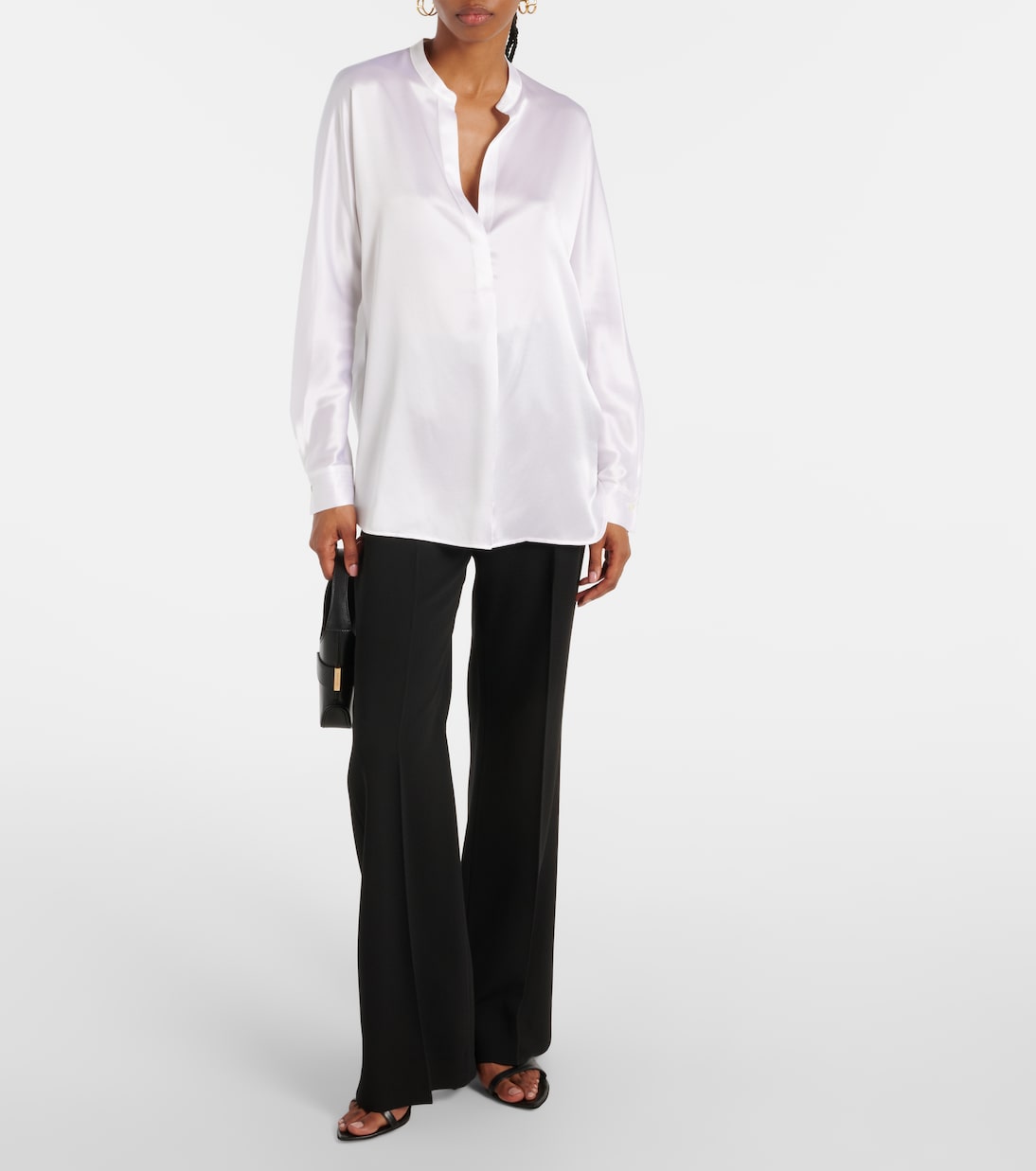 Bluse aus Seidensatin | Vince