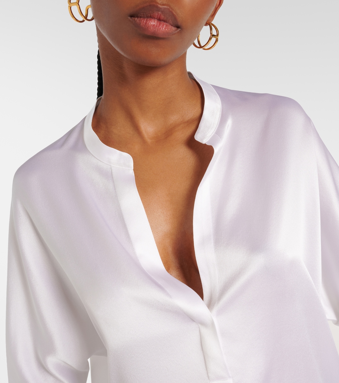 Bluse aus Seidensatin | Vince