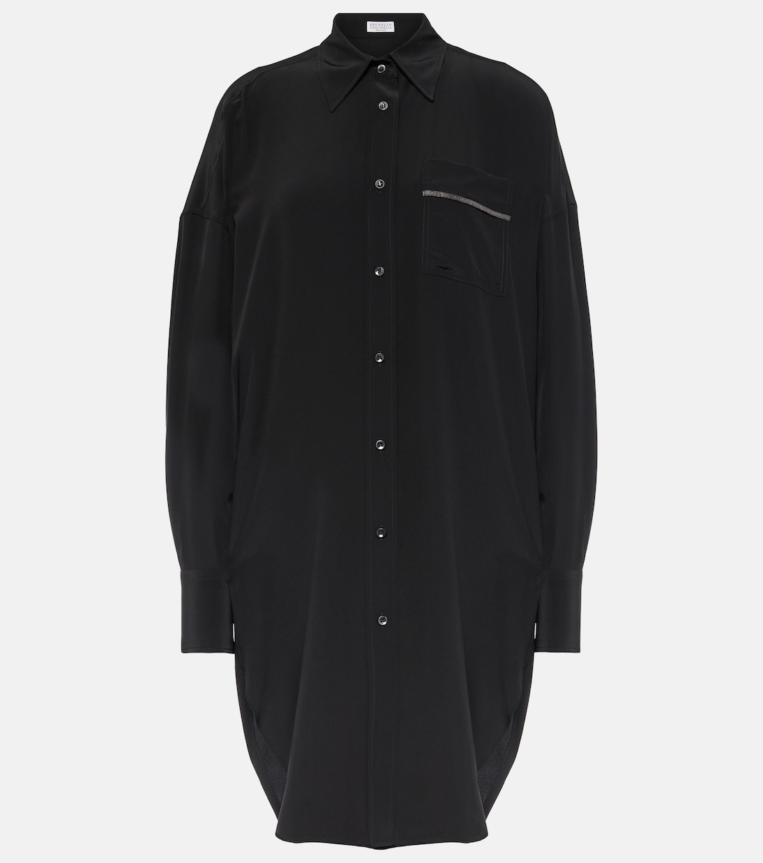 Oversize-Hemd aus Seide | Brunello Cucinelli