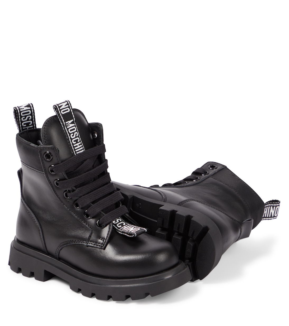 Black leather combat boots mens outlet