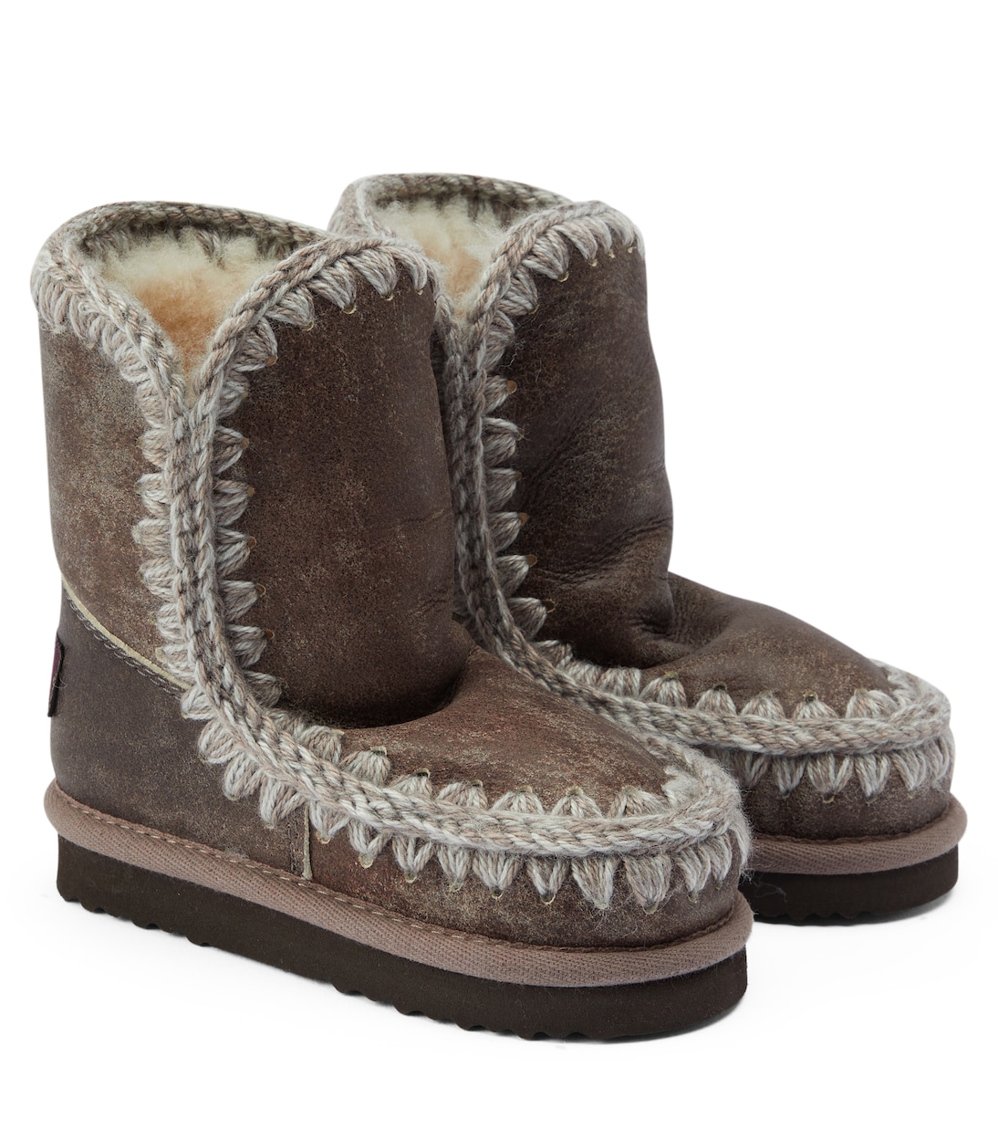 Bottines après-ski en cuir | Mou Kids