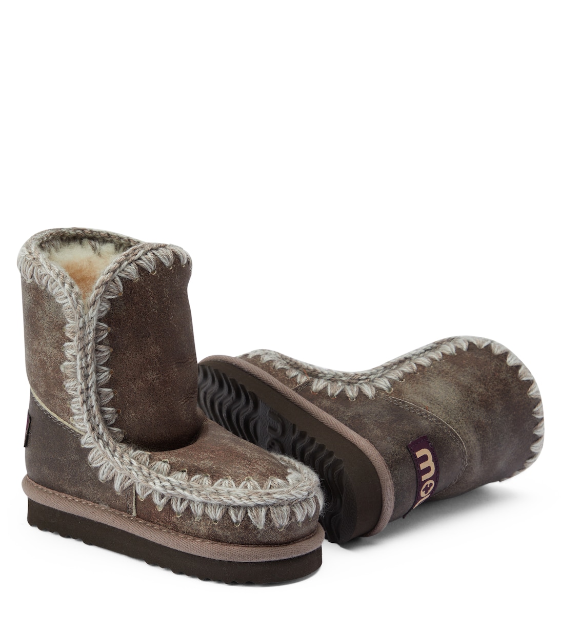 Bottines après-ski en cuir | Mou Kids