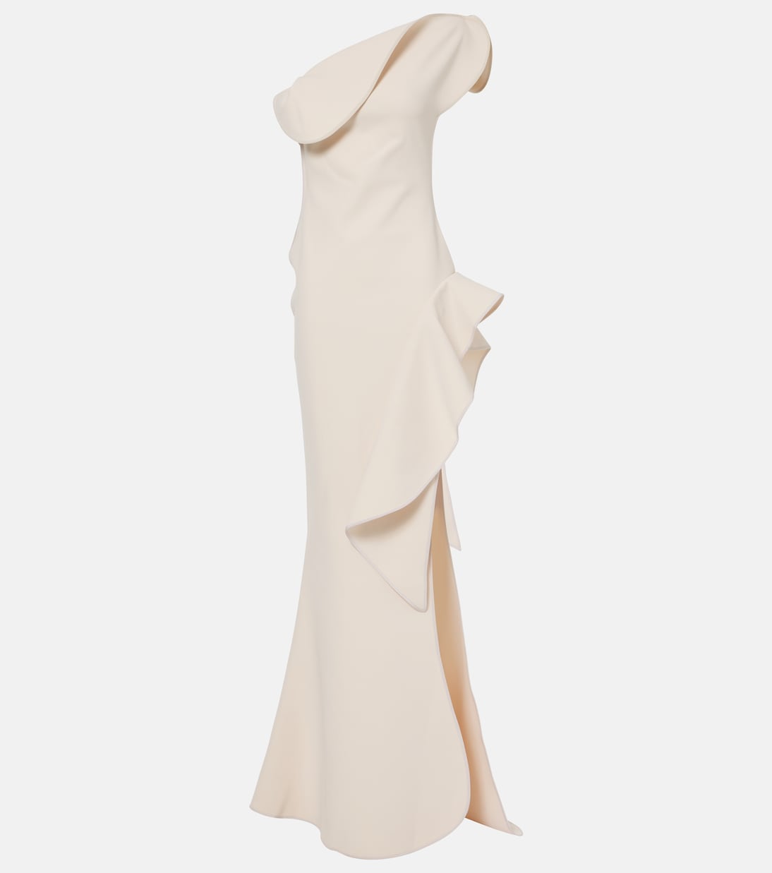 Provenance ruffled one-shoulder gown | Maticevski