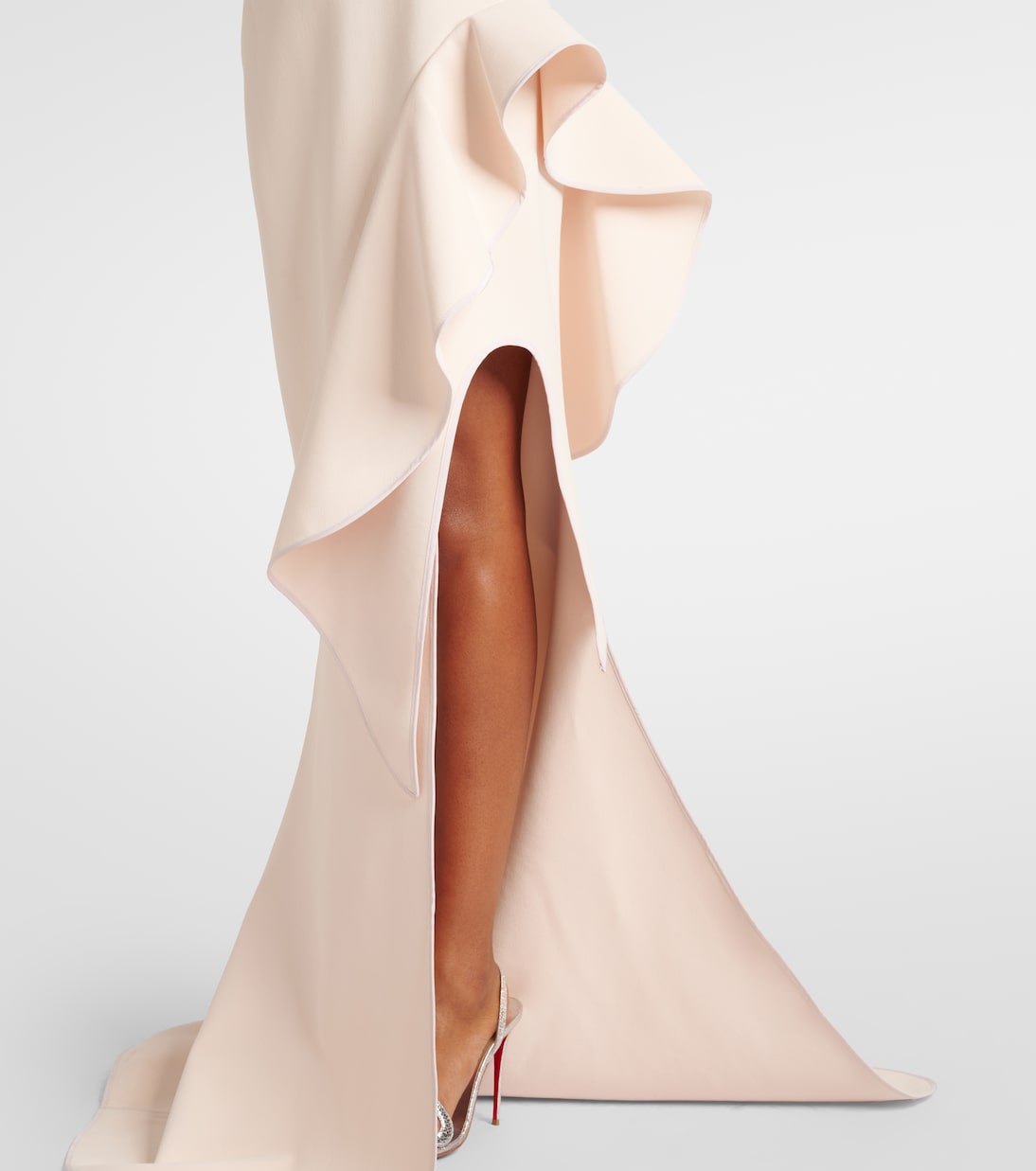 Provenance ruffled one-shoulder gown | Maticevski