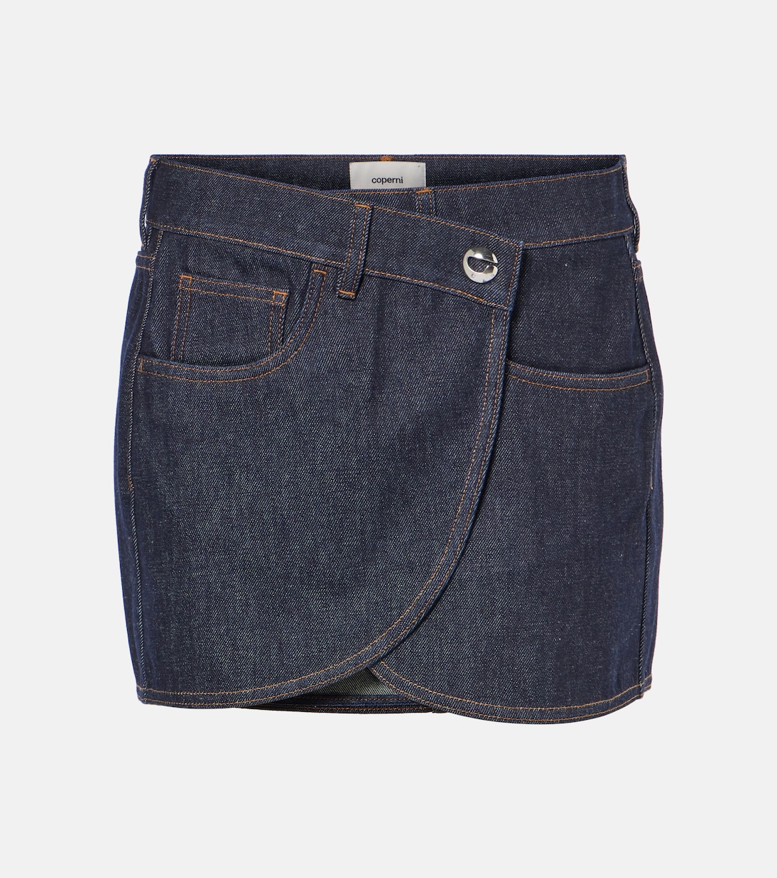 Minifalda de denim asimétrica | Coperni