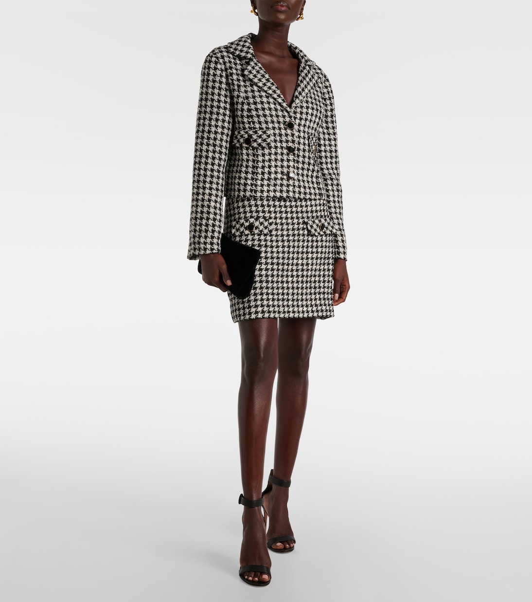 Giacca cropped pied-de-poule | Rixo
