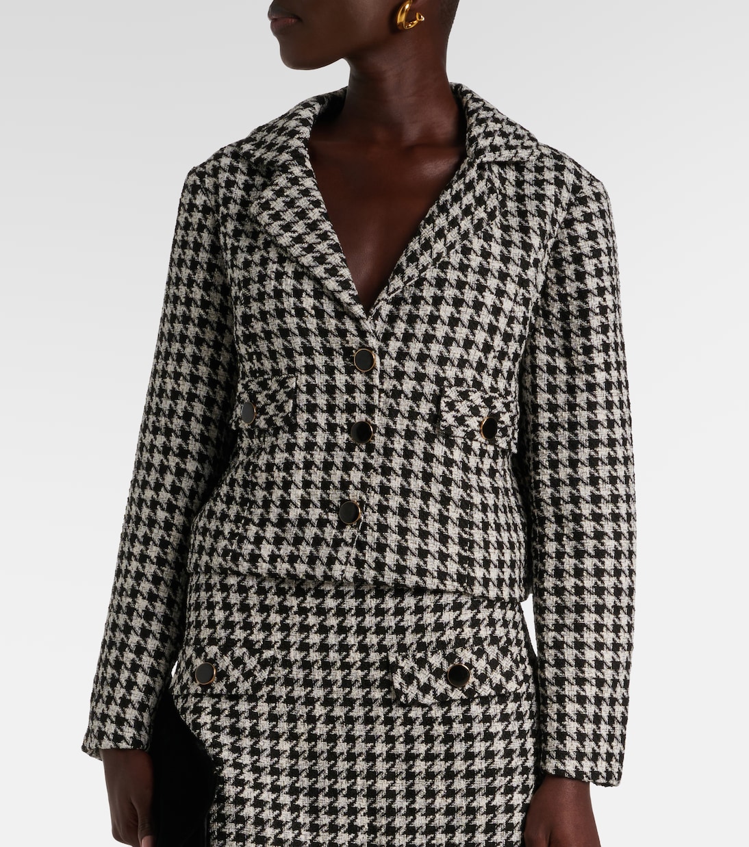 Giacca cropped pied-de-poule | Rixo