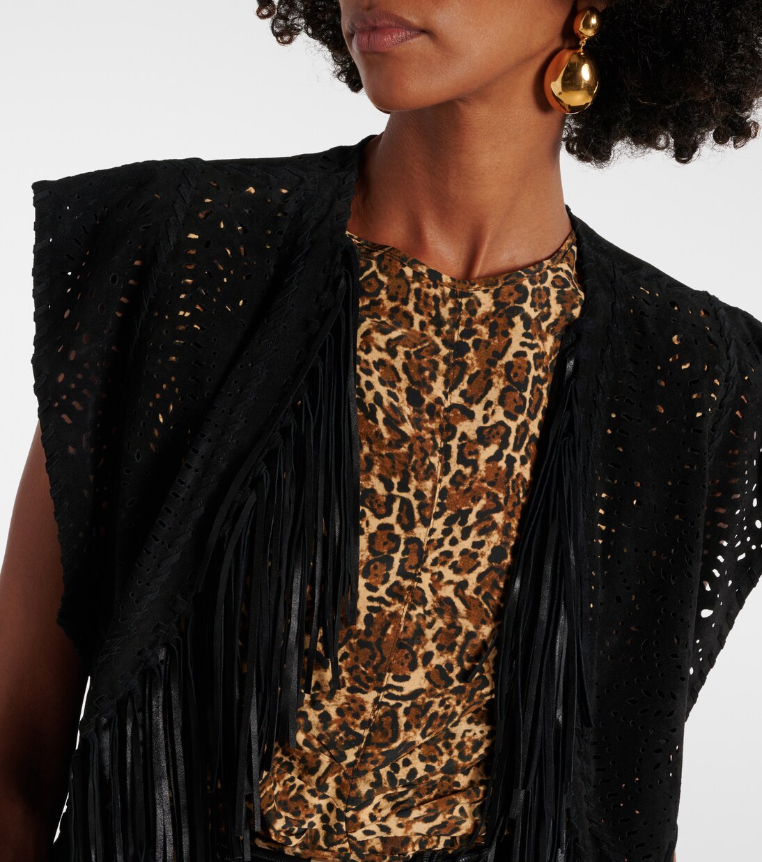 Veste sans manches Edita en cuir | Isabel Marant
