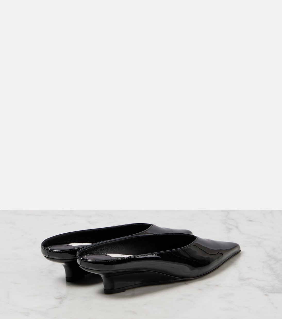 Wedge-Mules Sharp aus Lackleder | Toteme