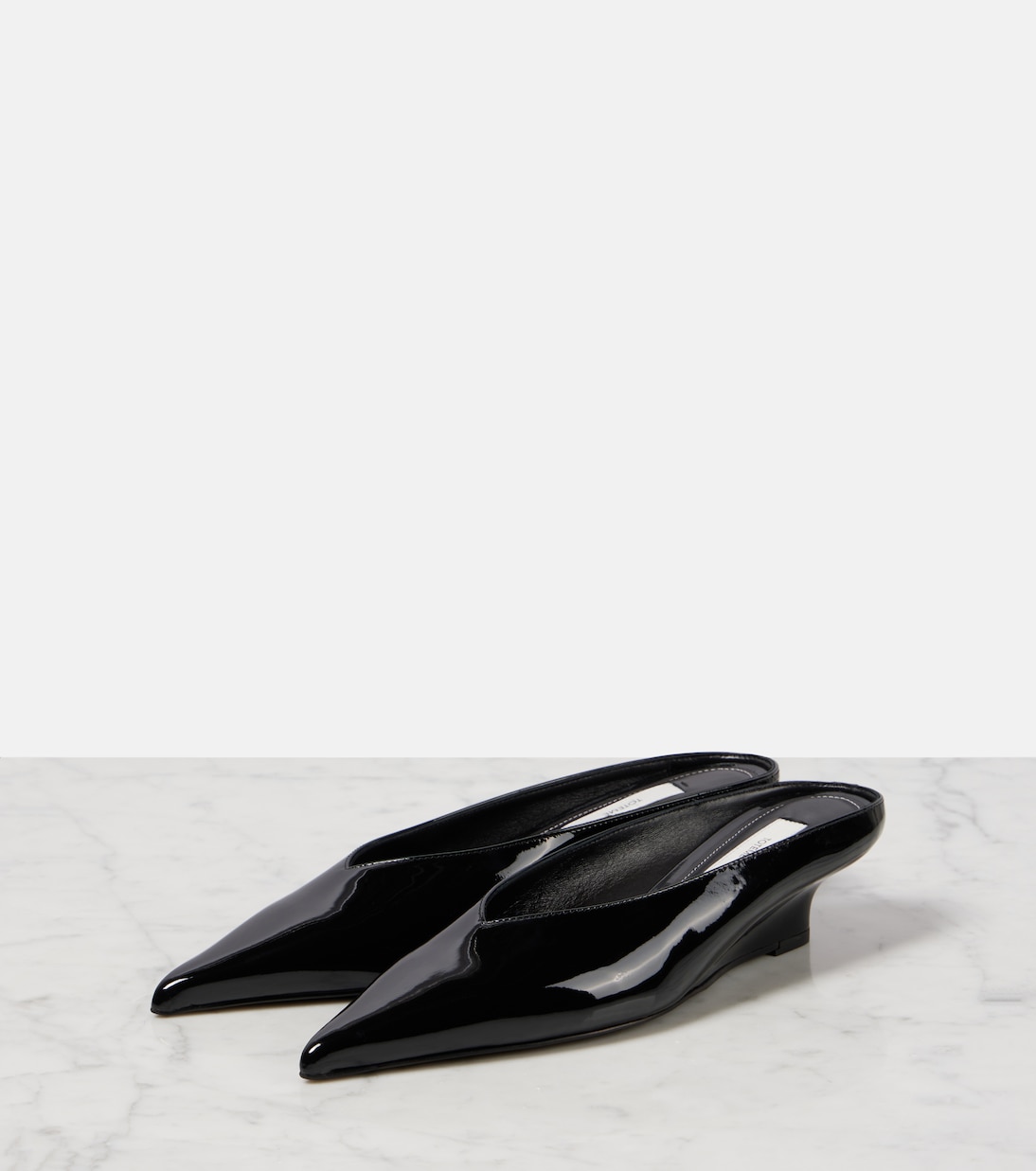 Wedge-Mules Sharp aus Lackleder | Toteme