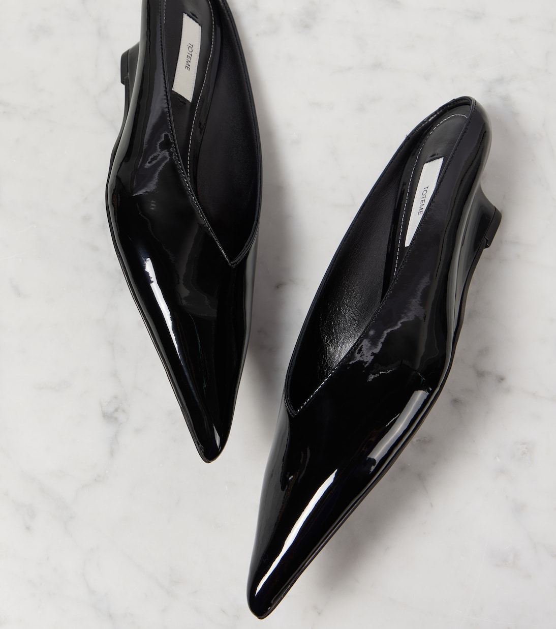 Wedge-Mules Sharp aus Lackleder | Toteme