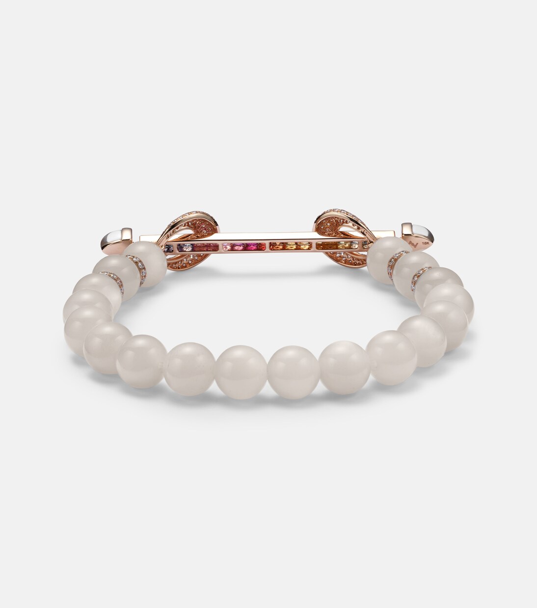 Bracciale in oro rosa 18kt ANANYA Chakra con zaffiri, diamanti e pietre preziose per giovani alla moda