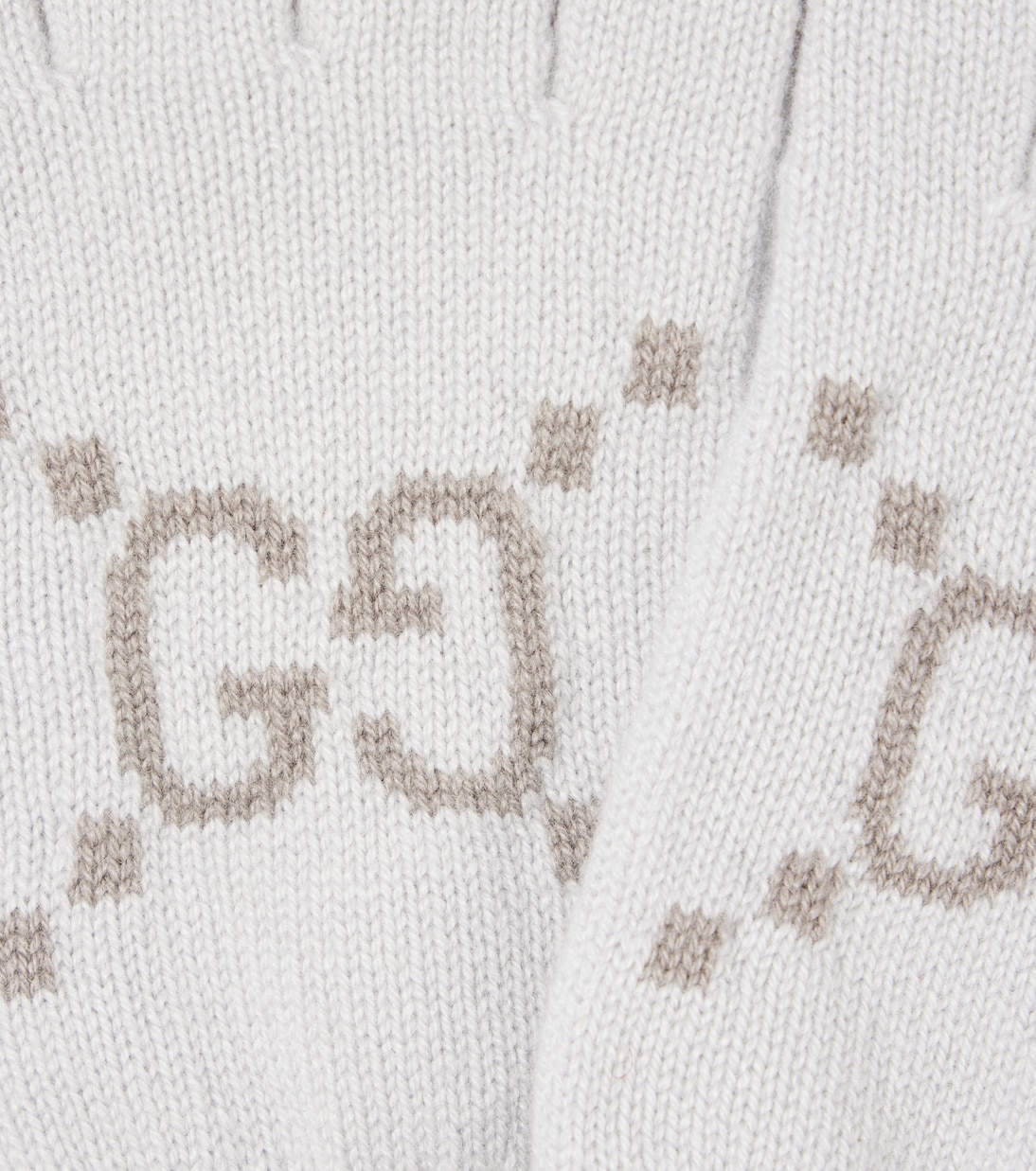 Guanti in cachemire GG jacquard firmati Gucci per uno stile giovane e ricercato