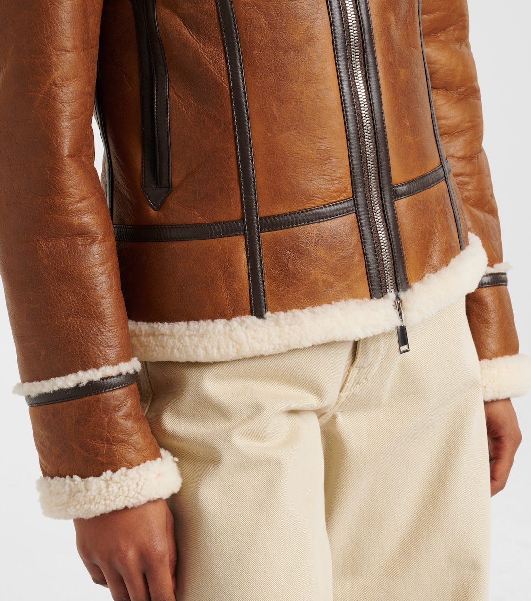 Arlo shearling-lined leather jacket | Proenza Schouler