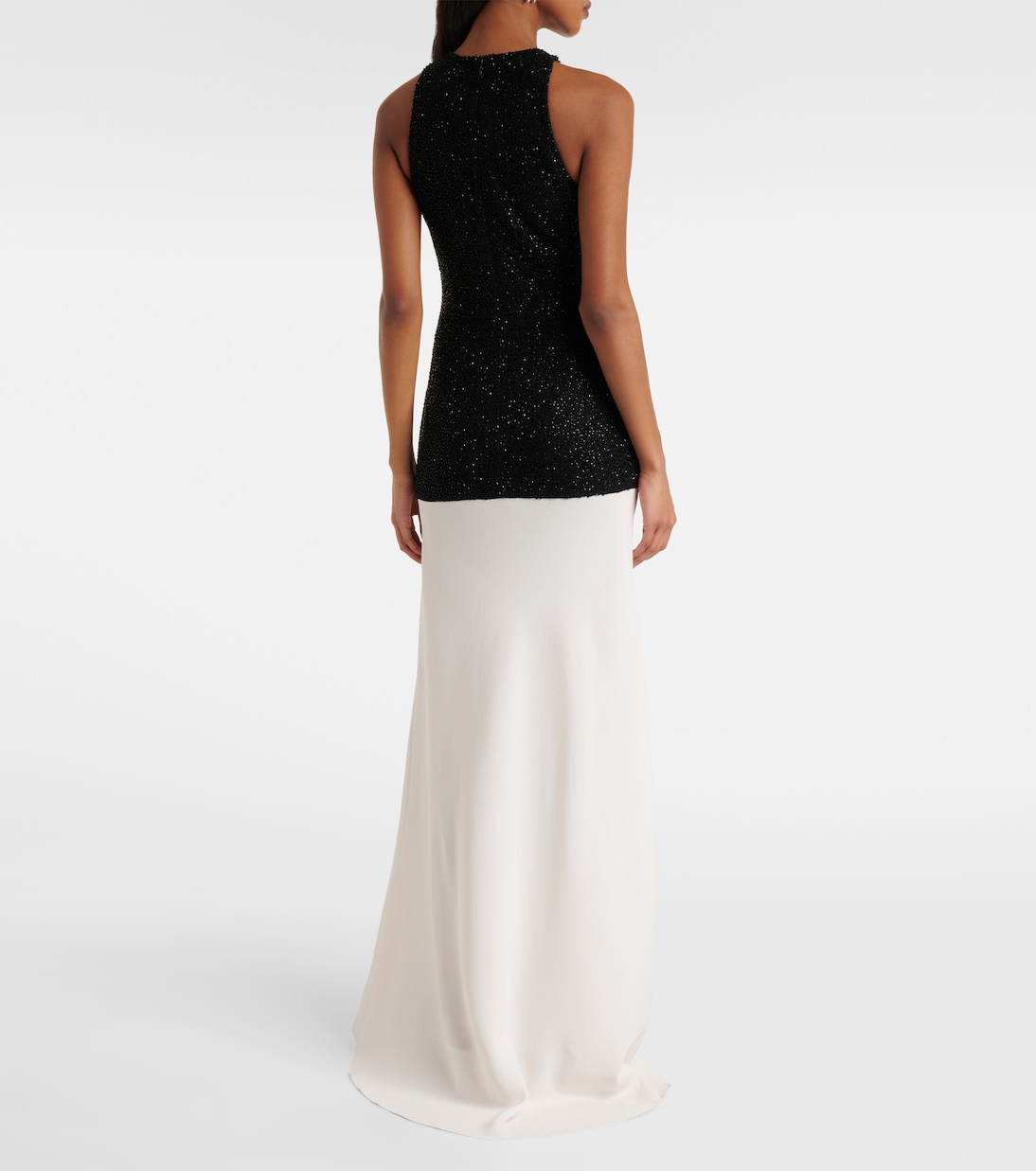 Gabrielle beaded crêpe gown | Staud