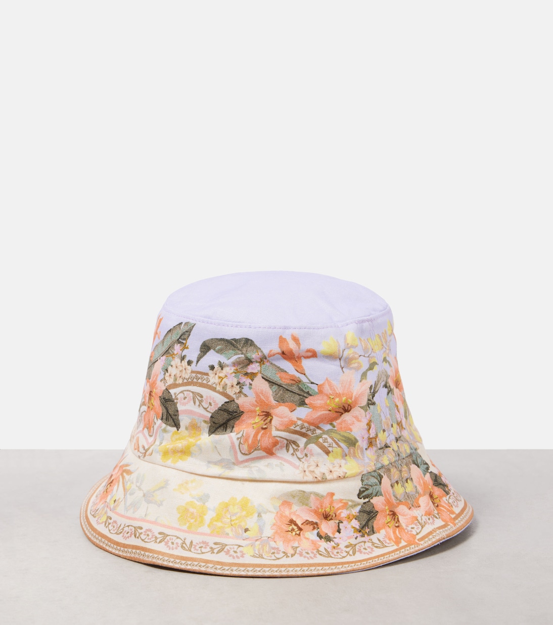 Cappello a secchiello in tela stampata ZIMMERMANN per stile giovane e trendy