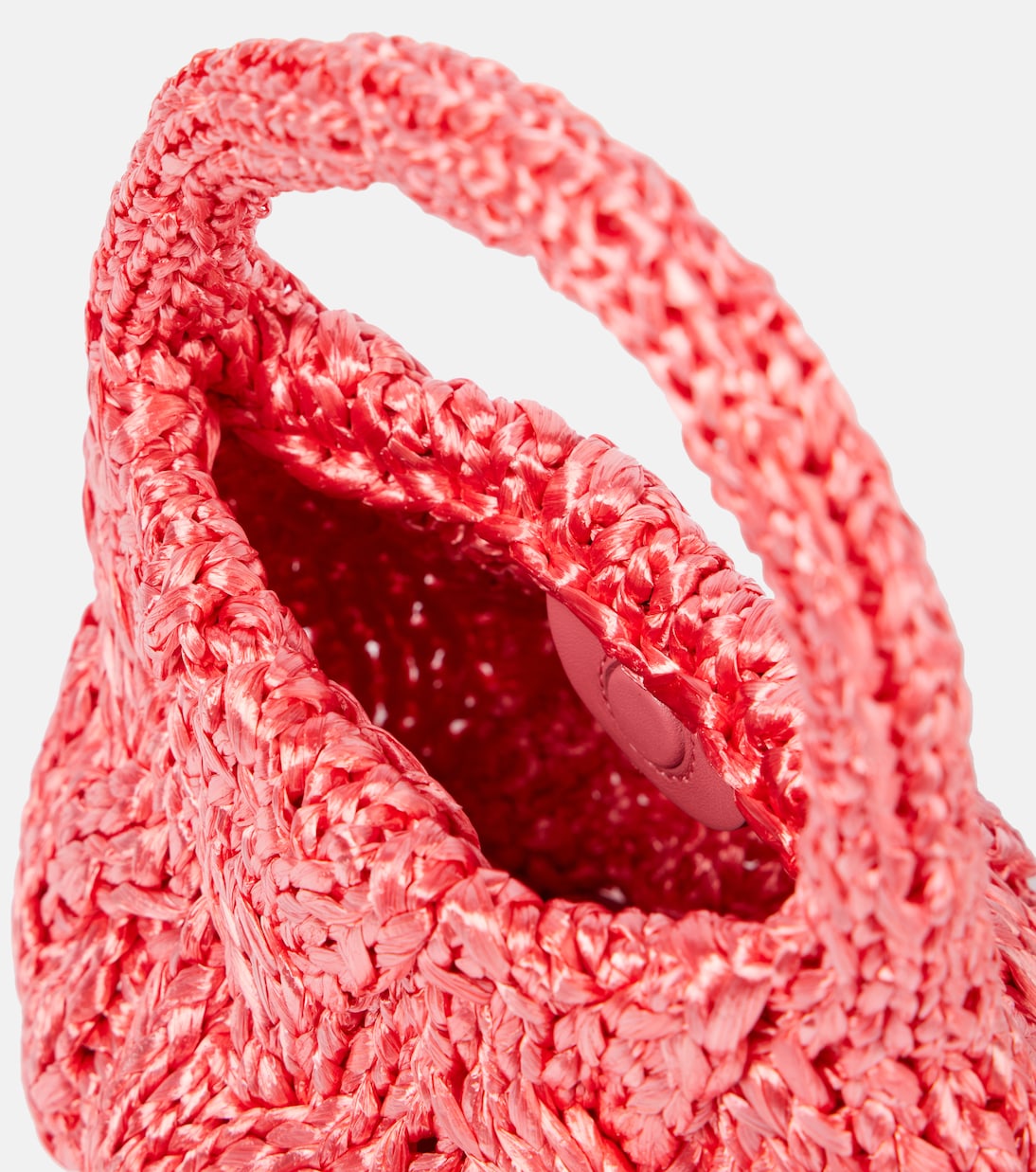 Borsa in rafia con pelle | JW Anderson
