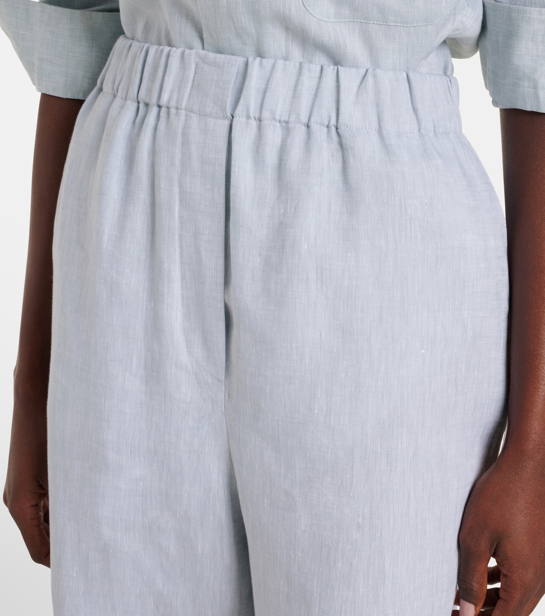 Pantalon ample Valerio en lin | Loro Piana