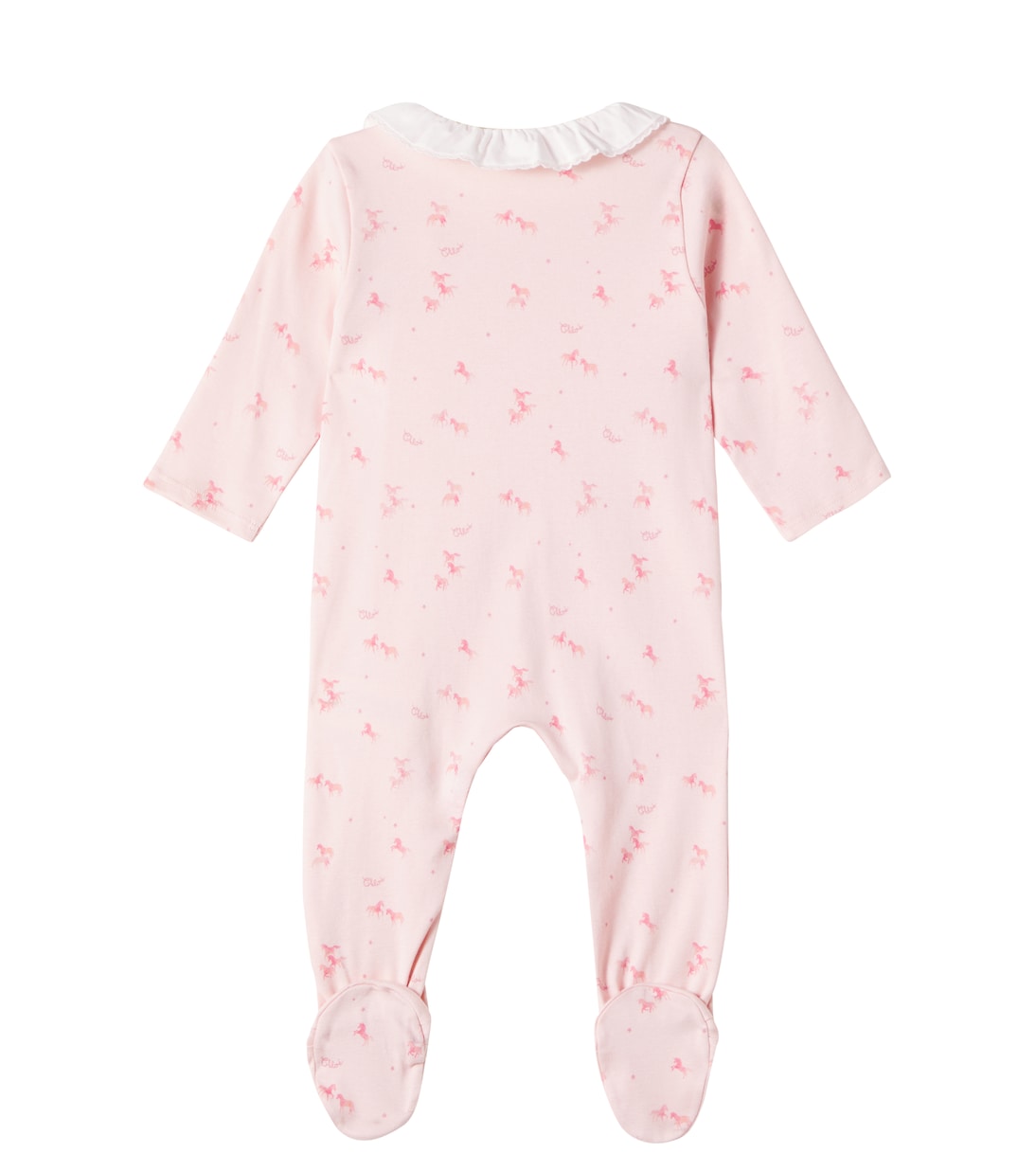 Baby cotton jersey onesie and blanket set | Chloé Kids