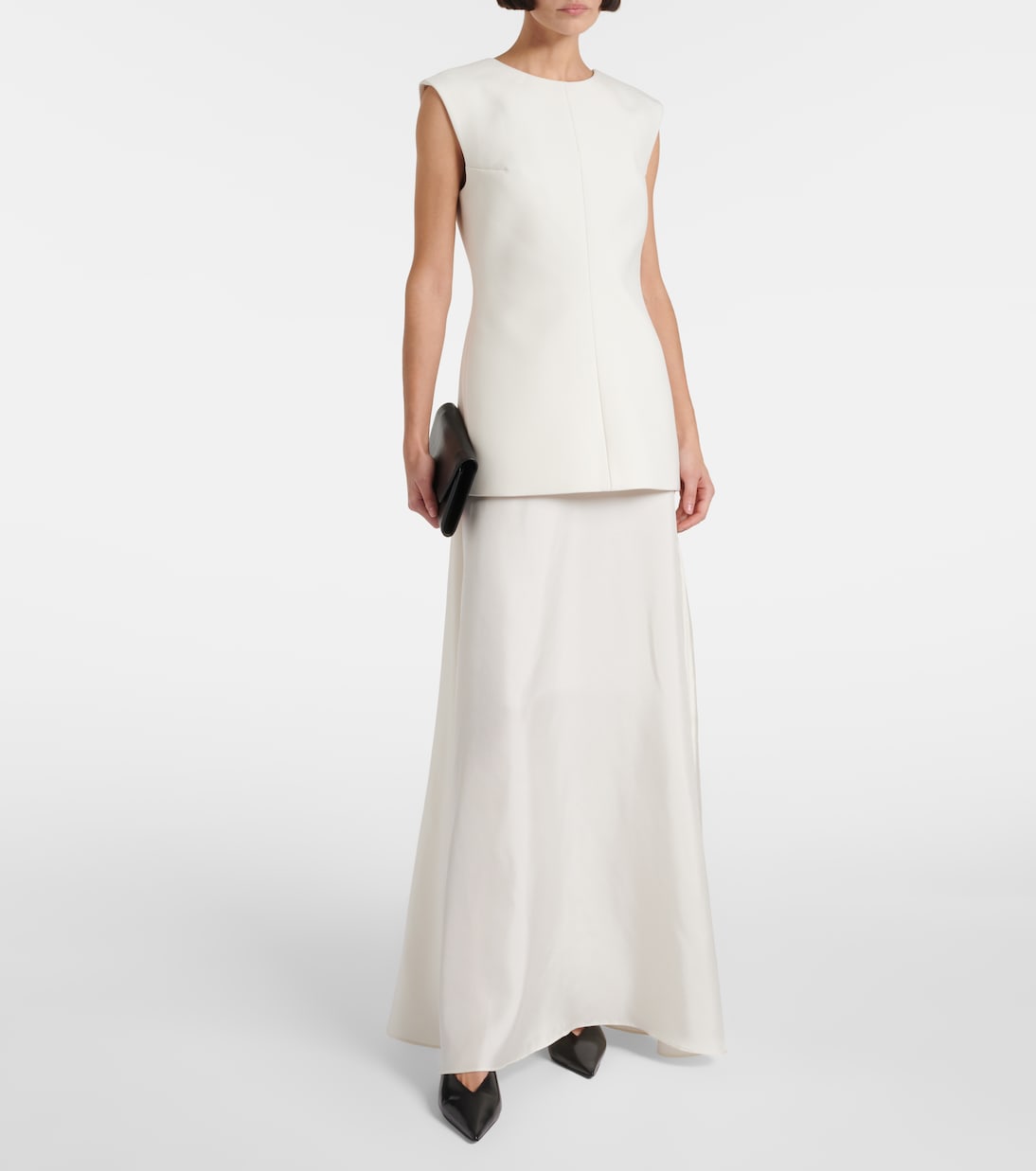 Robe aus einem Wollgemisch mit Seide | Róhe