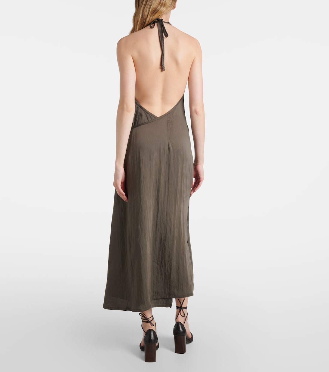 Apron gathered midi dress | Lemaire