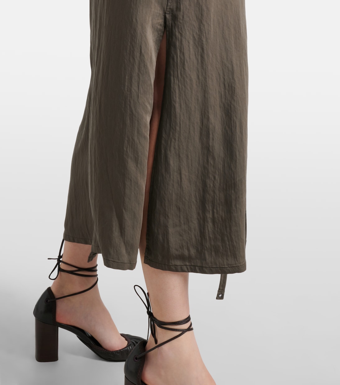 Apron gathered midi dress | Lemaire