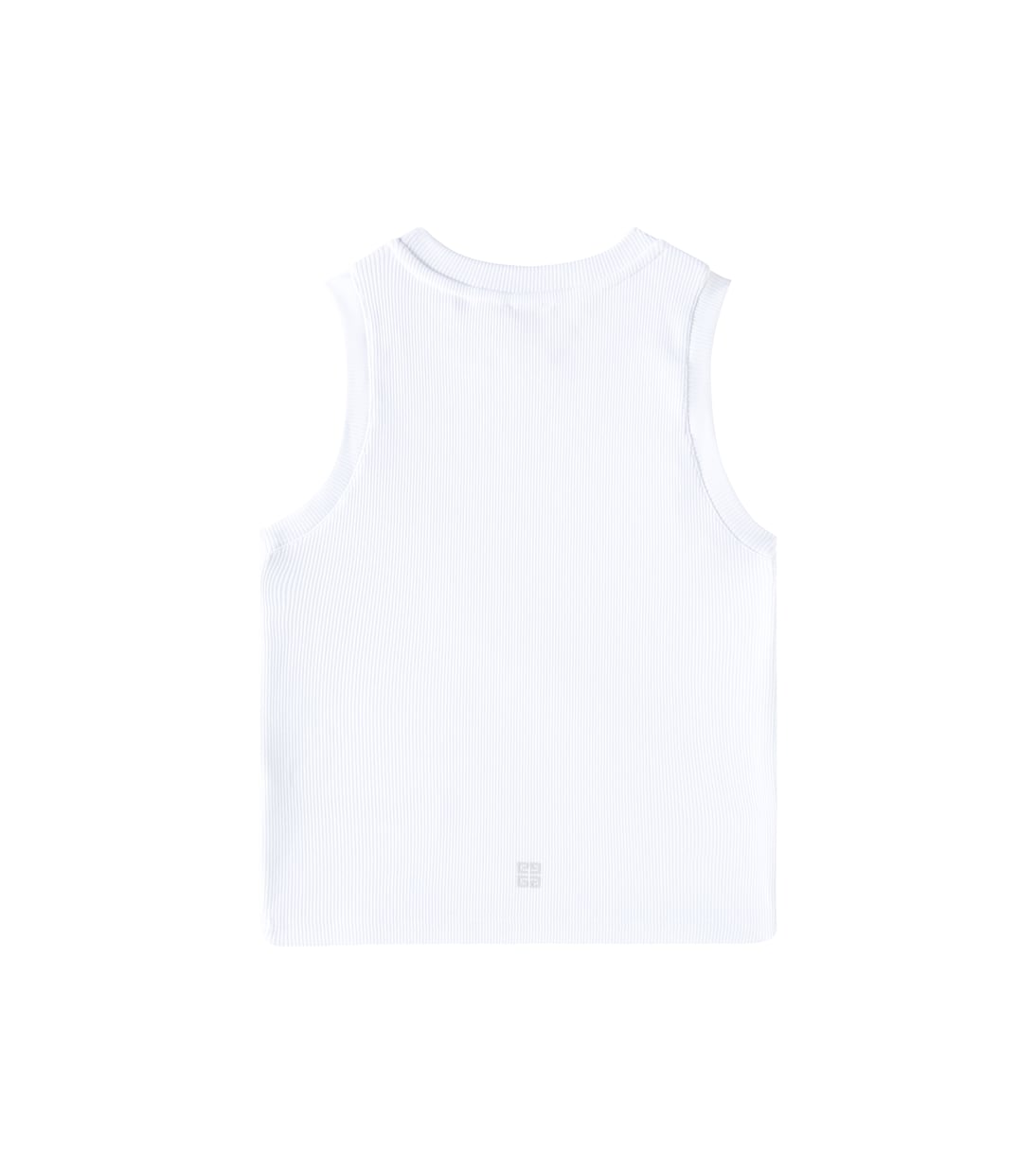 Tank top in cotone a coste con logo | Givenchy Kids