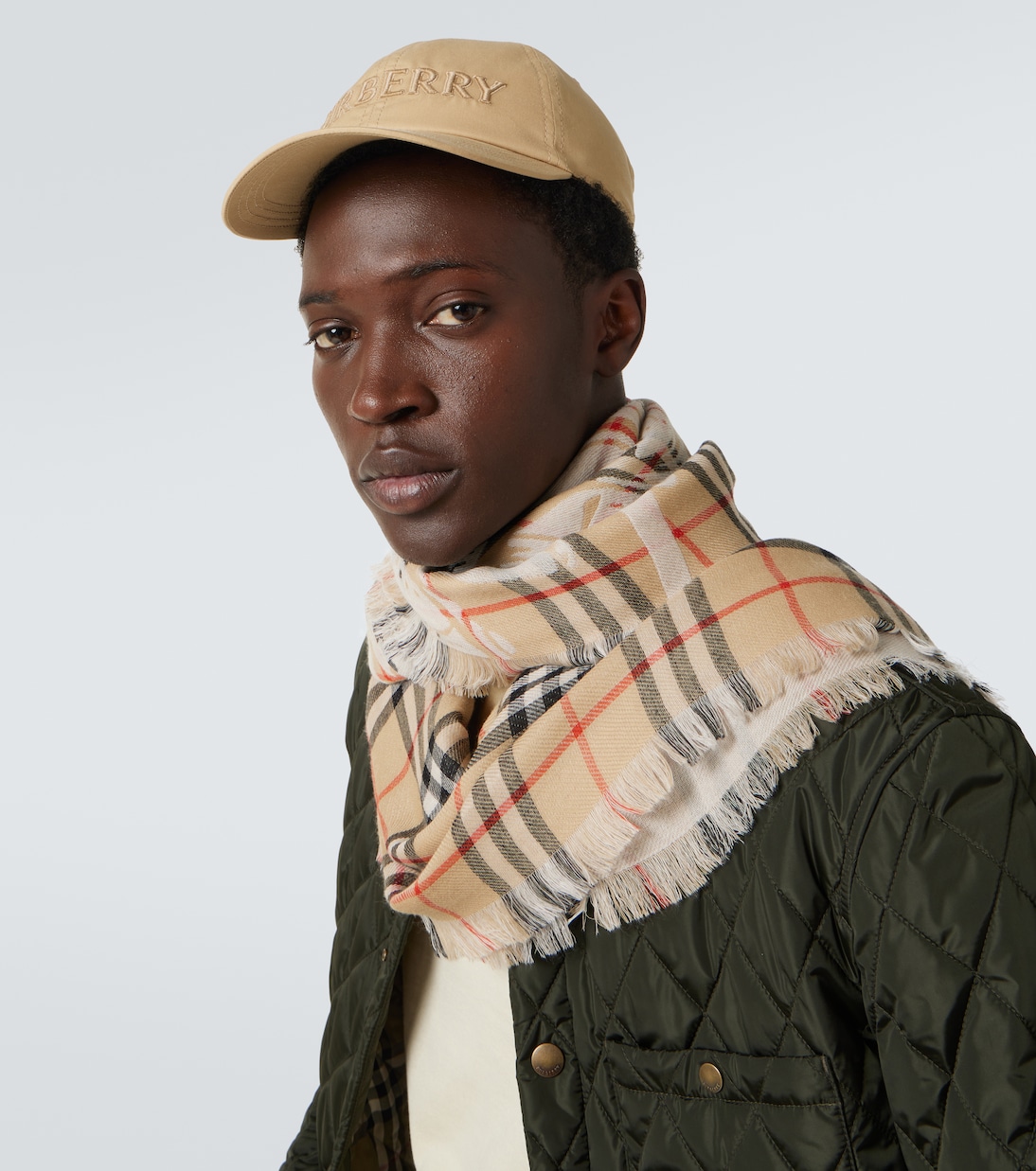 Gorra en gabardina de algodón con logo | Burberry