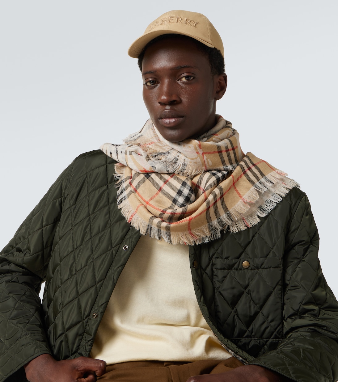 Gorra en gabardina de algodón con logo | Burberry