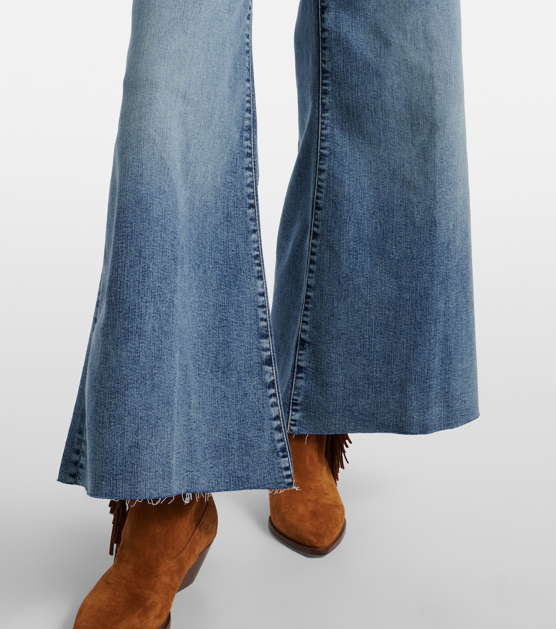 Jeans a gamba larga Le Palazzo Crop | Frame