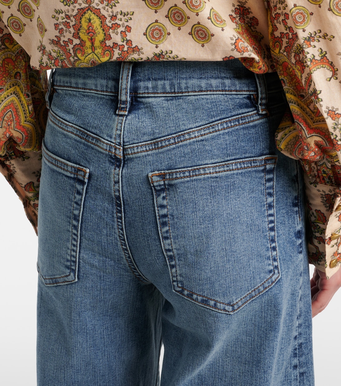 Jeans a gamba larga Le Palazzo Crop | Frame
