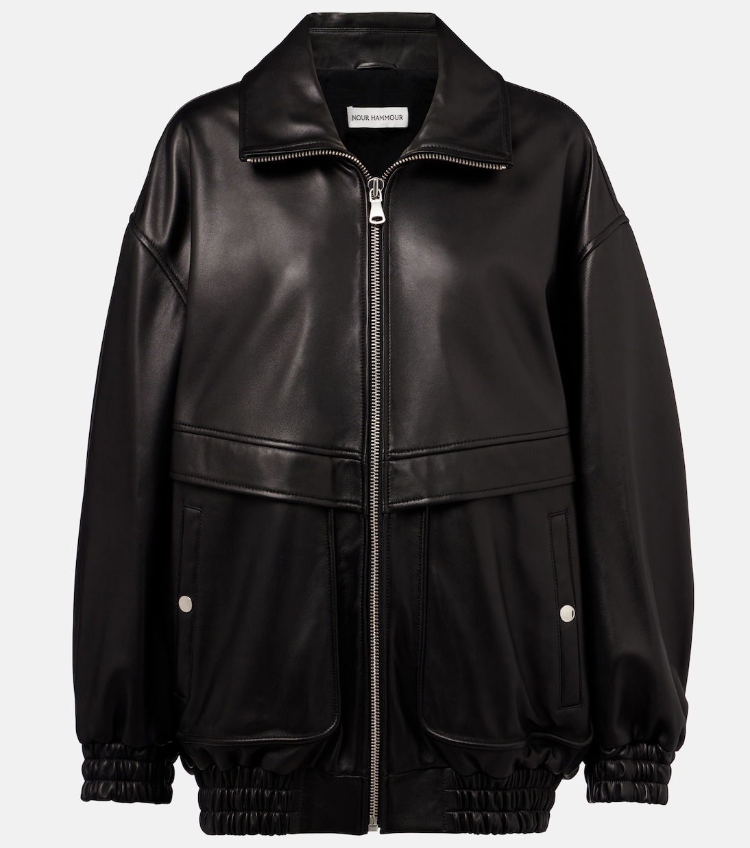 Bomber Beck in pelle | Nour Hammour