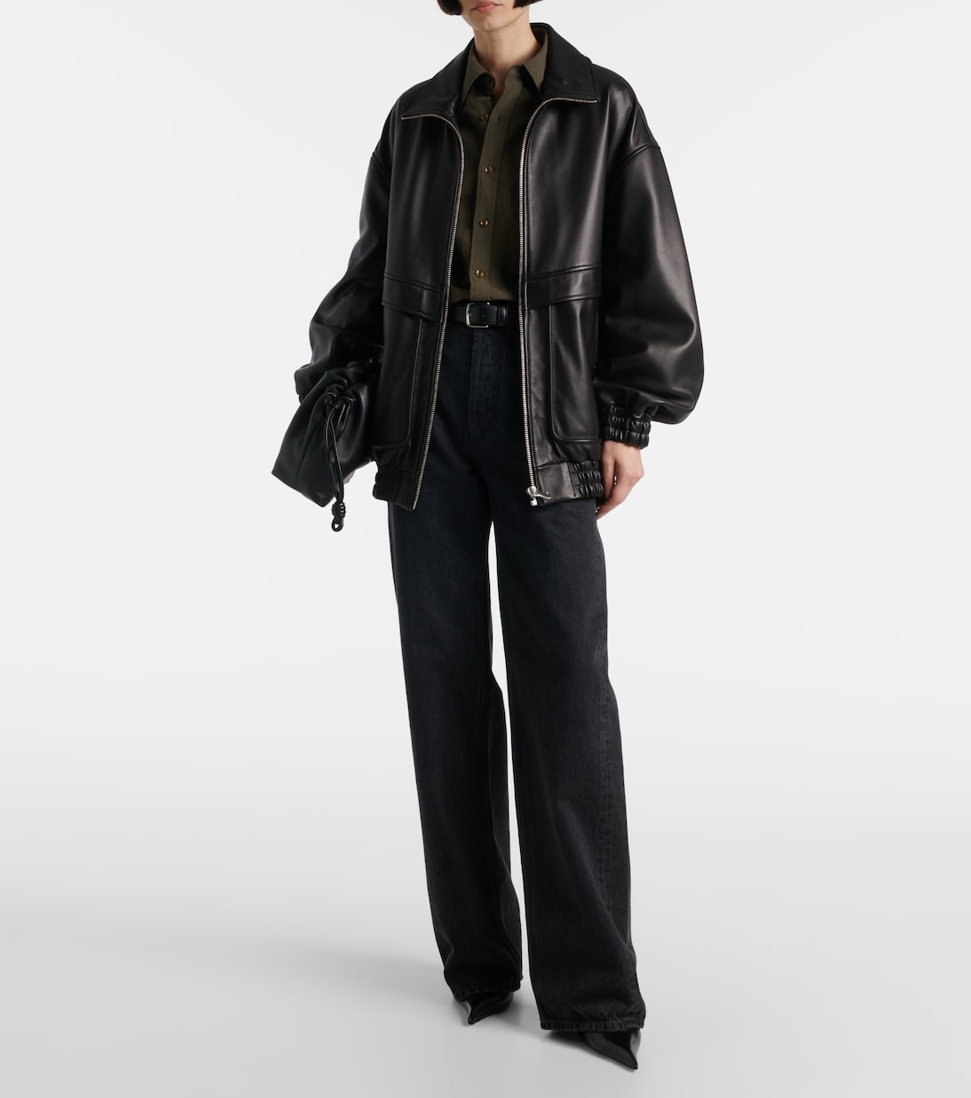 Bomber Beck in pelle | Nour Hammour