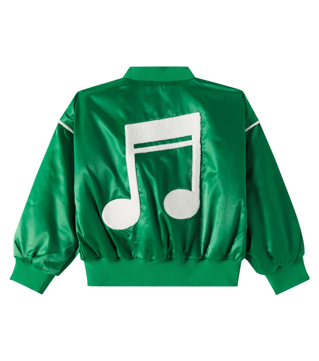 Note padded satin varsity jacket | Mini Rodini