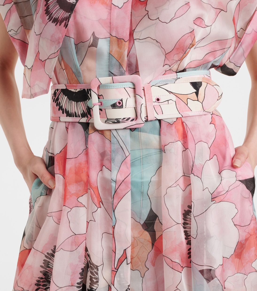 Bridal - Abito lungo Bouquet in seta | Rebecca Vallance
